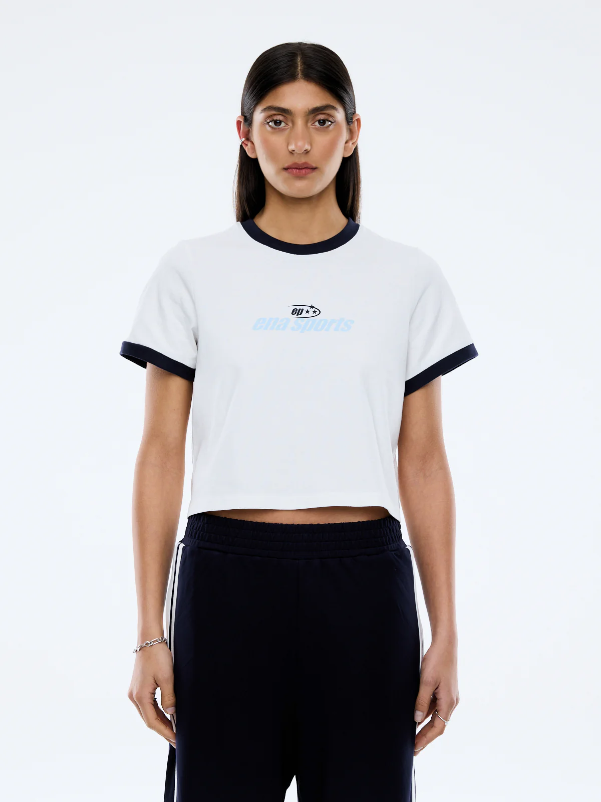 ena pelly - relaxed ena sports baby tee | vintage white - Image 5