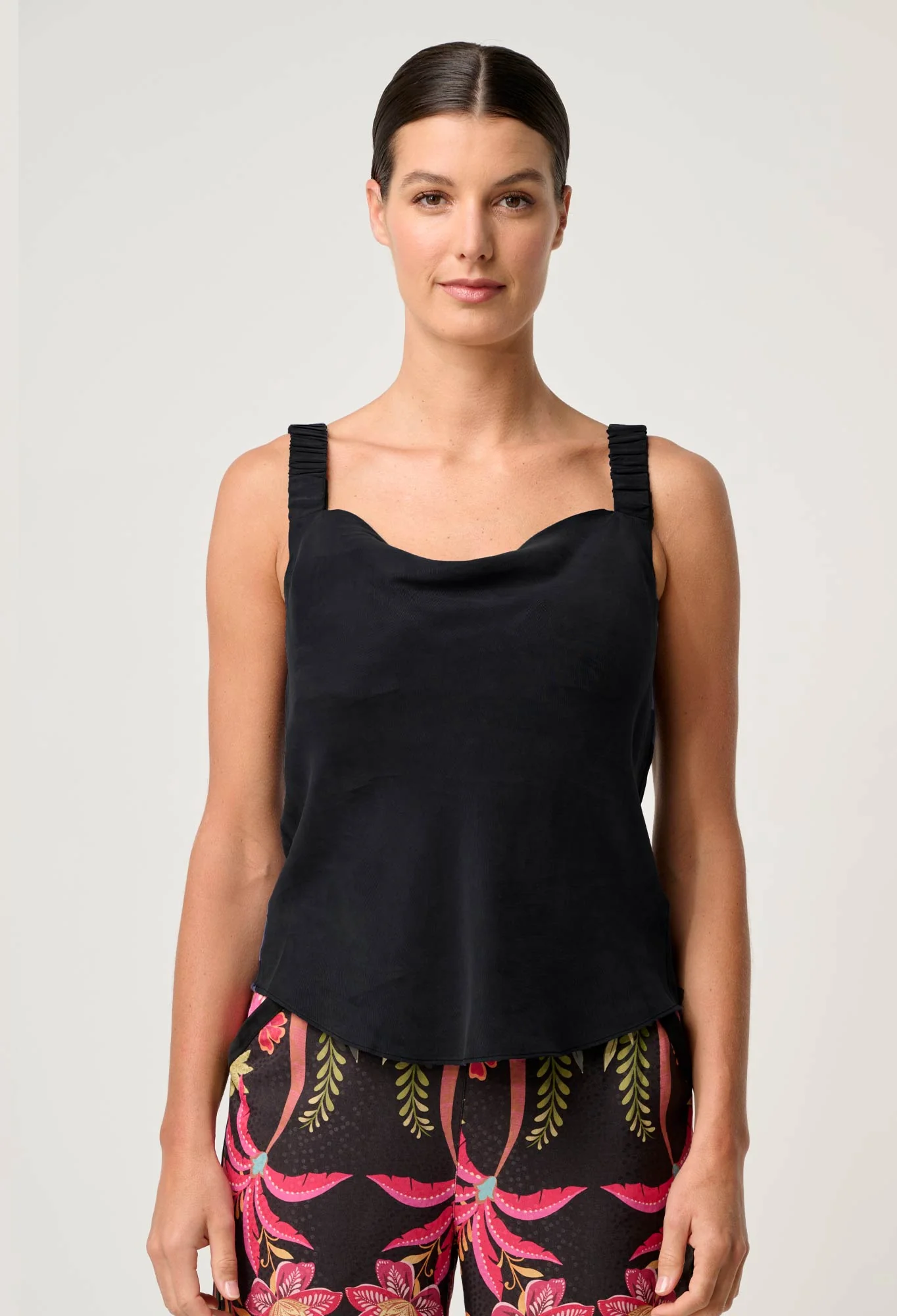 once was - delray reversible cami | black - Image 6