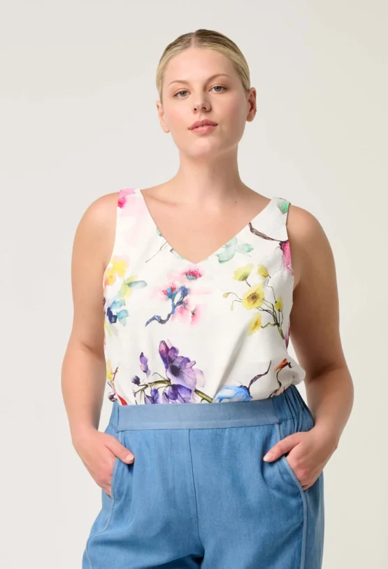 once was - delray reversible cami | plume blossom - Image 4
