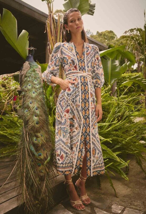 once was - alexis midi dress | petinos floros