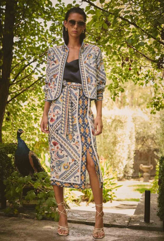 once was - zenobia midi skirt | petinos floros