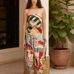 Alémais - Michelle tapered silk pant | multi