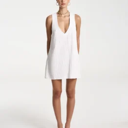 Summi summi - V neck shift dress | pinstripe