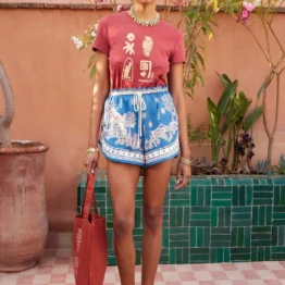 Alémais - Laurence chenille fitted tee | rust