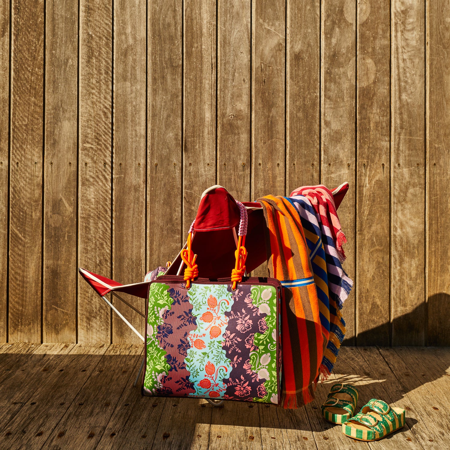 sage x clare - Leilani Tote Bag - Garnet - Image 3