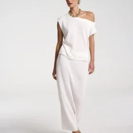 Summi summi - knit maxi skirt | white