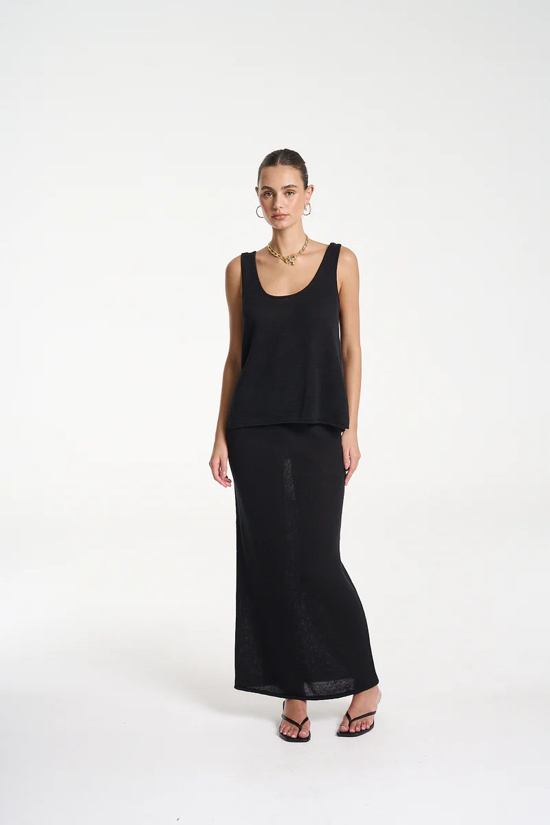 Summi summi - knit maxi skirt | black - Image 4