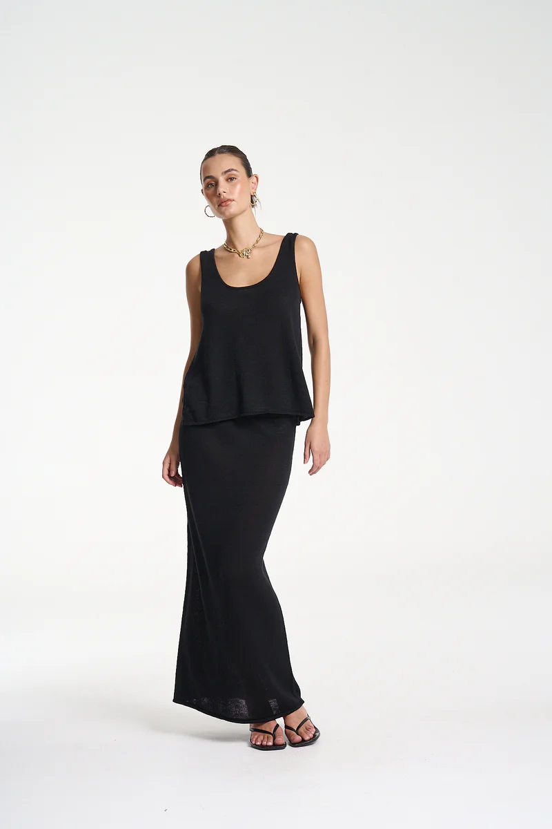 Summi summi - knit maxi skirt | black - Image 6