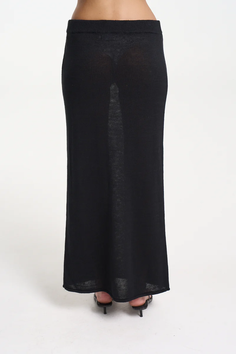 Summi summi - knit maxi skirt | black - Image 3