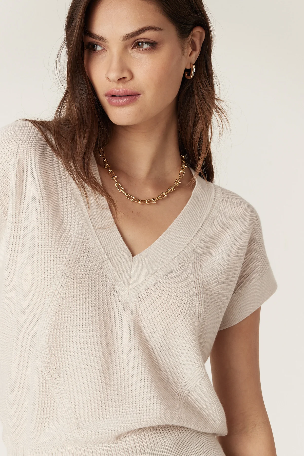 cable - Abigail merino top | antique white - Image 5