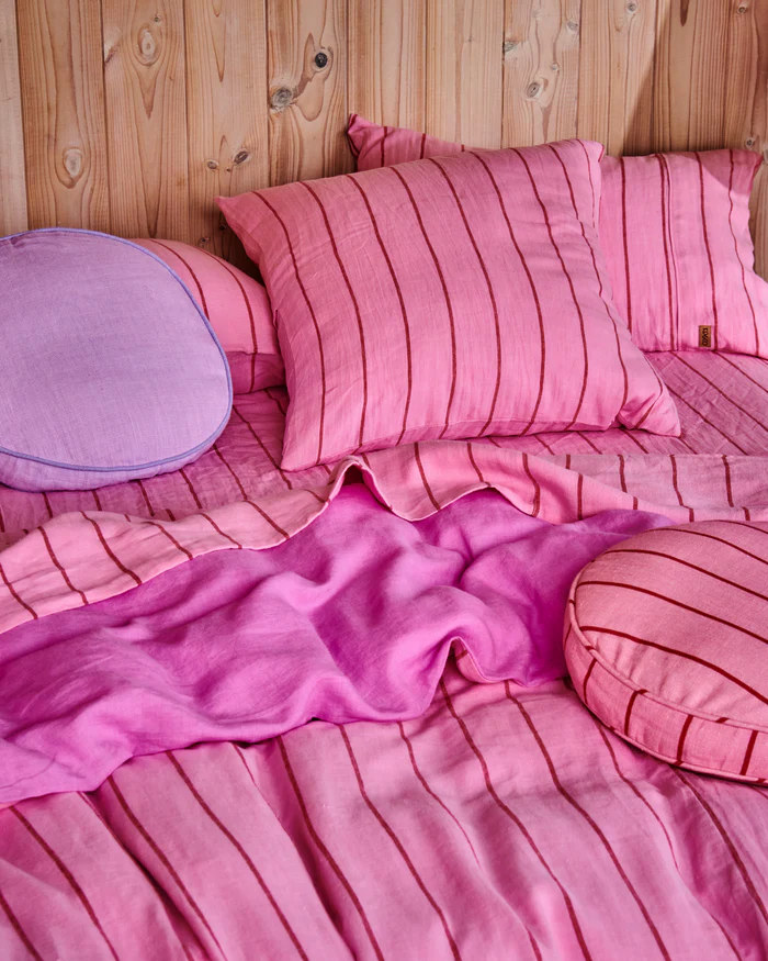 kip & co - Iced Vovo Stripe Linen Quilt Cover - Image 5