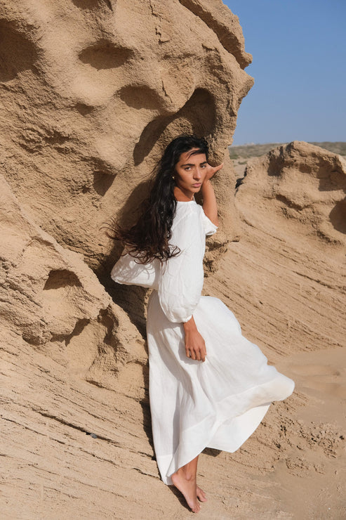 Lilly pilly - demi linen top | ivory - Image 5