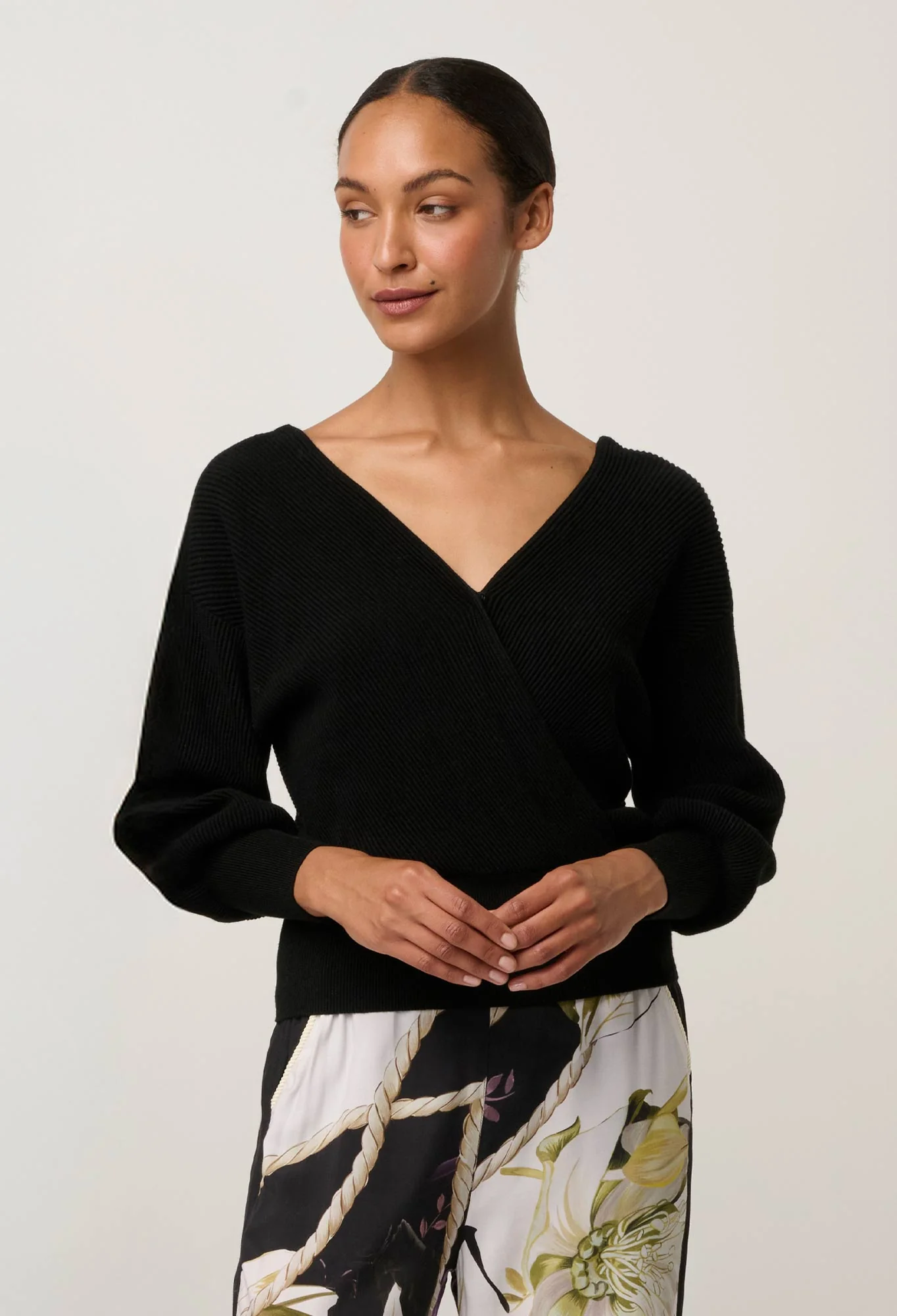 Once was - clarissa knit top | black - Image 6