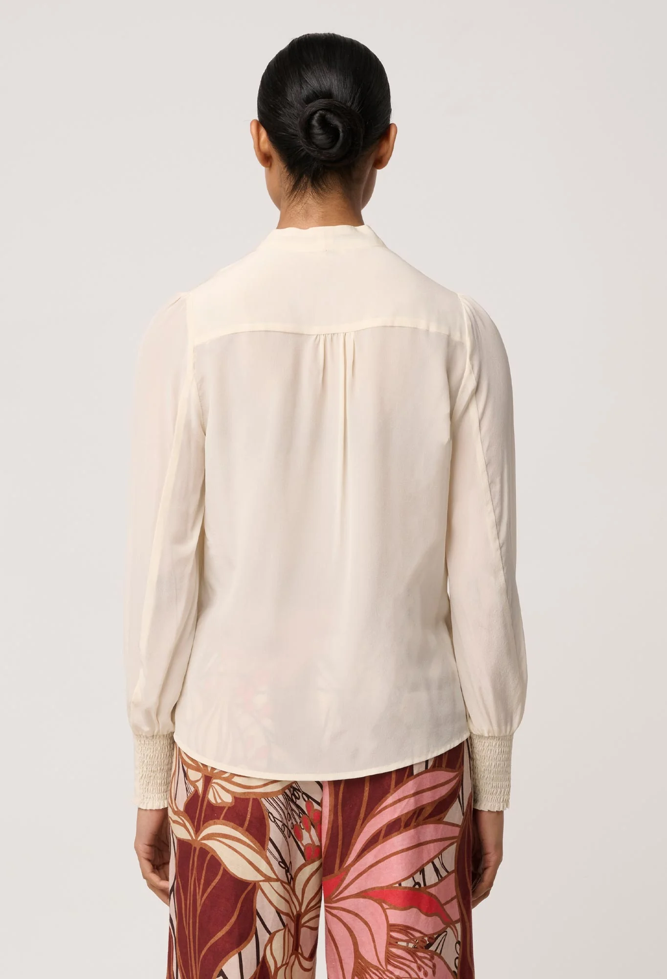 Once was - eden silk shirt | cloud - Image 6