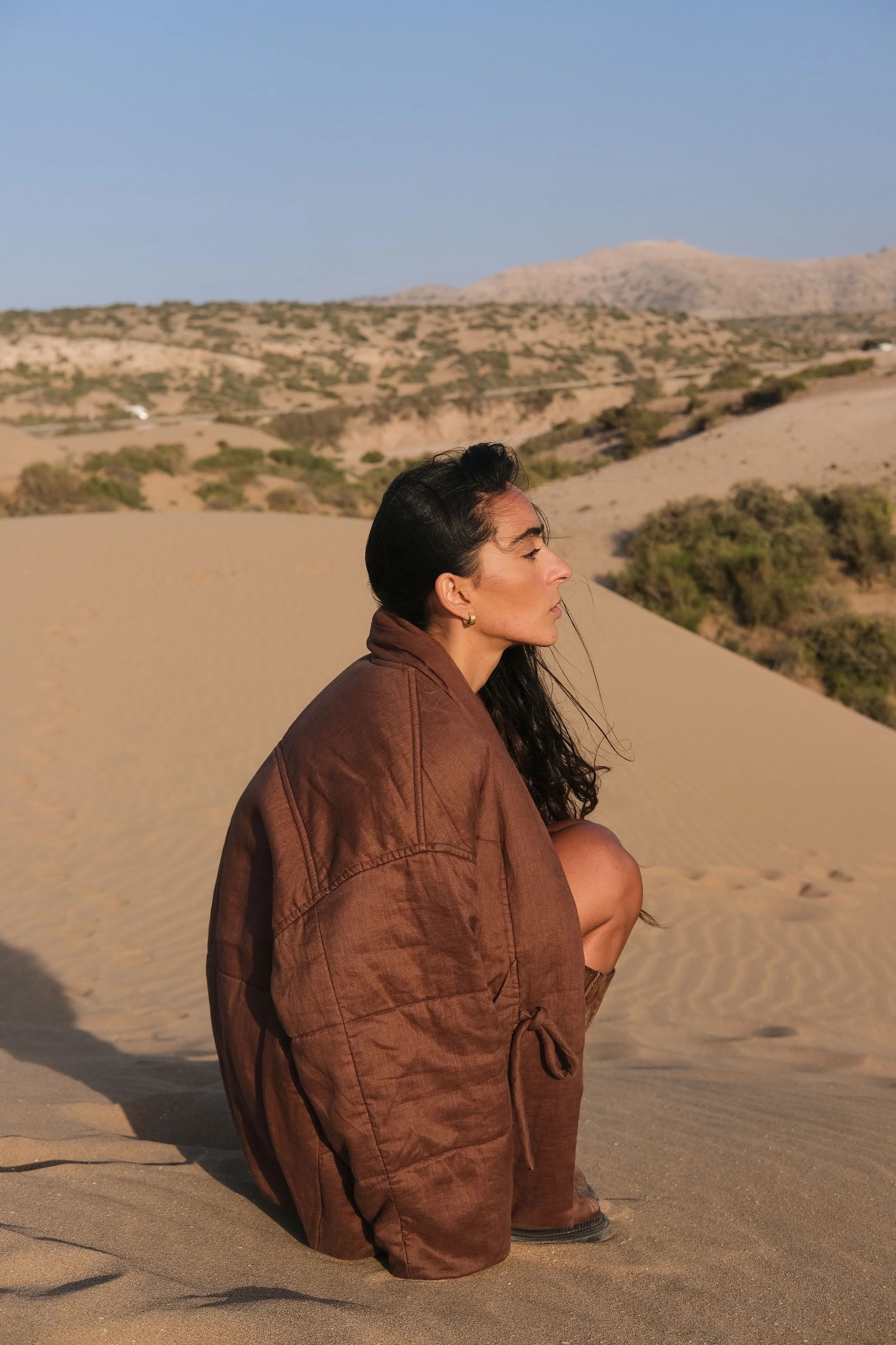 Lilly pilly - aster linen coat | chocolate - Image 7