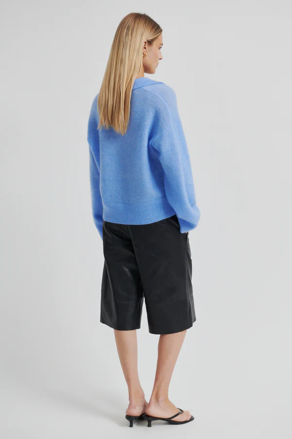 Second Female - Bruuk Collared Neck Knit | Frozen Fjord - Image 5