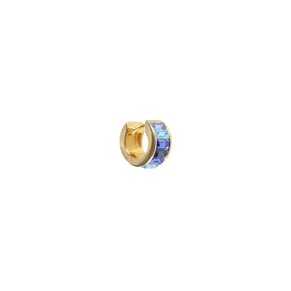 Blue ombre crystal huggies - Image 3