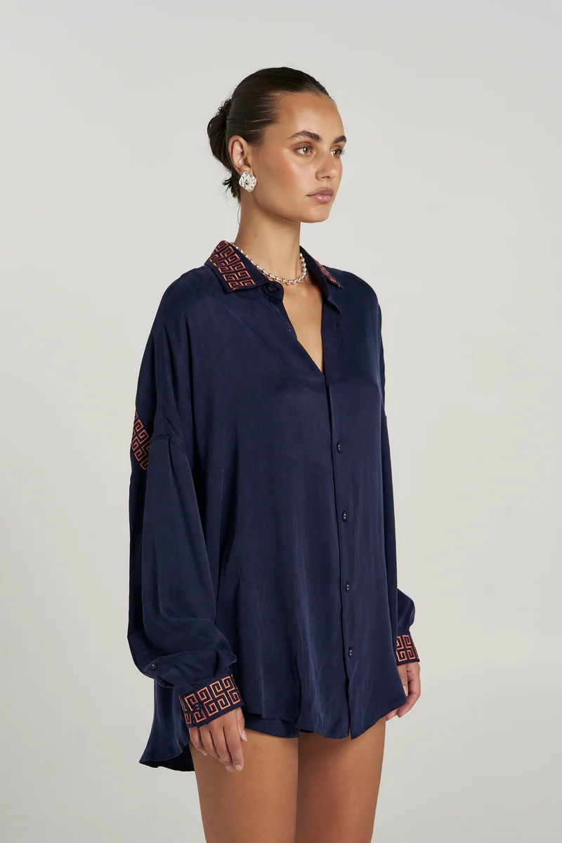 Summi summi - sig LS shirt | navy - Image 4