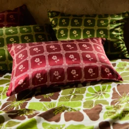 Sage x clare - Bonny Silk Pillowcase - Burnt Cherry