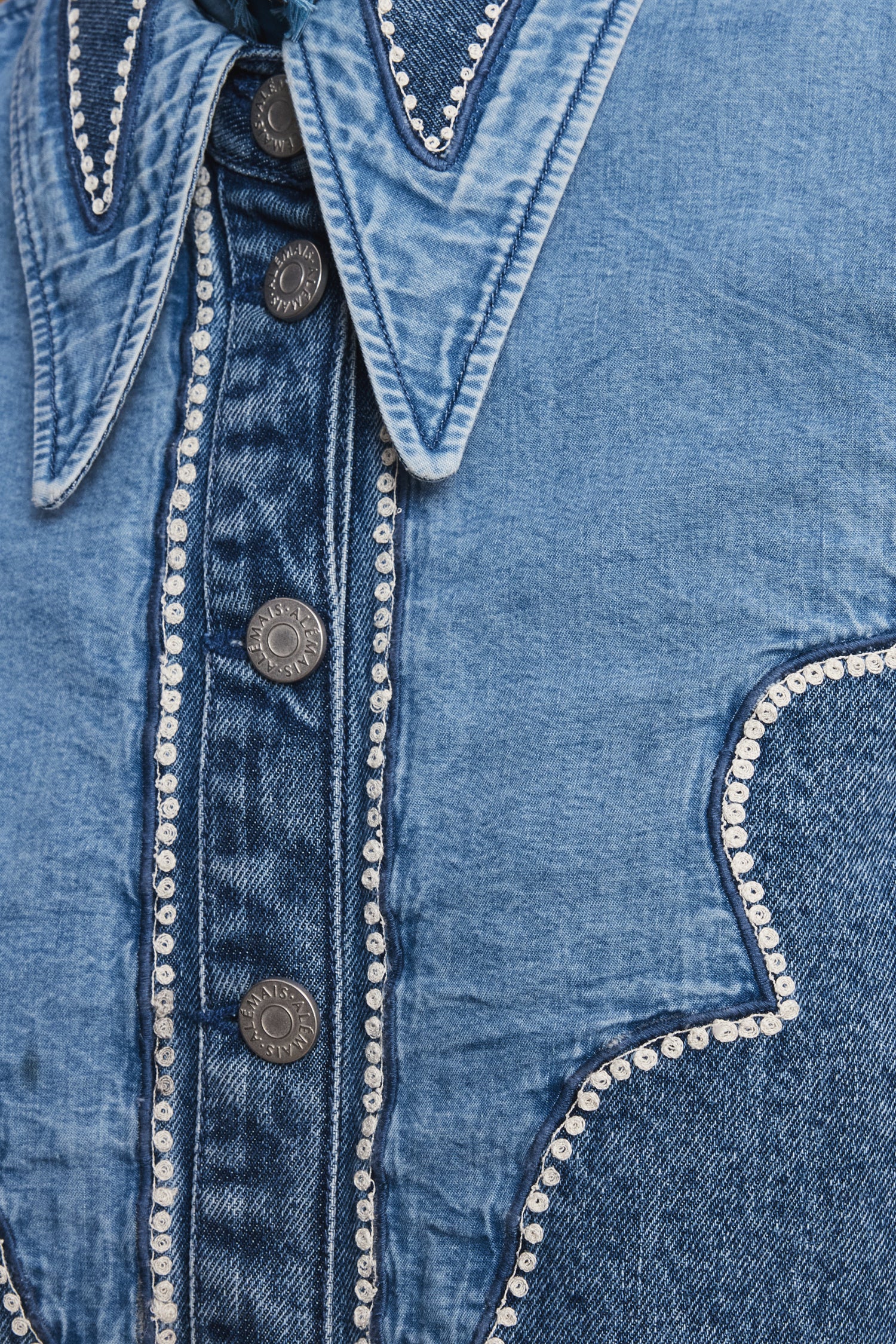 Alemais - Jesse denim applique shirt - Image 4