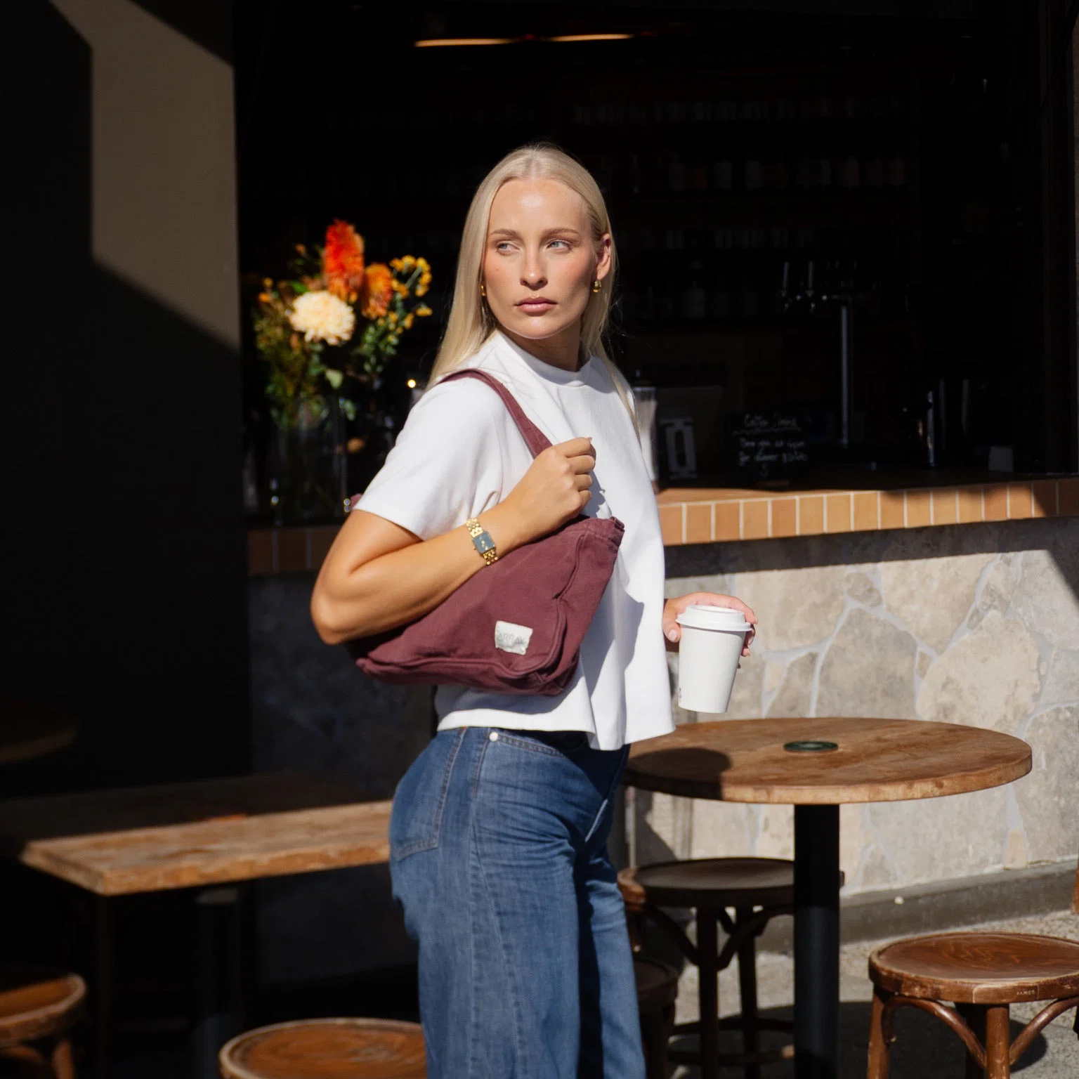Array - Mini pocket tote | Rosewood - Image 3