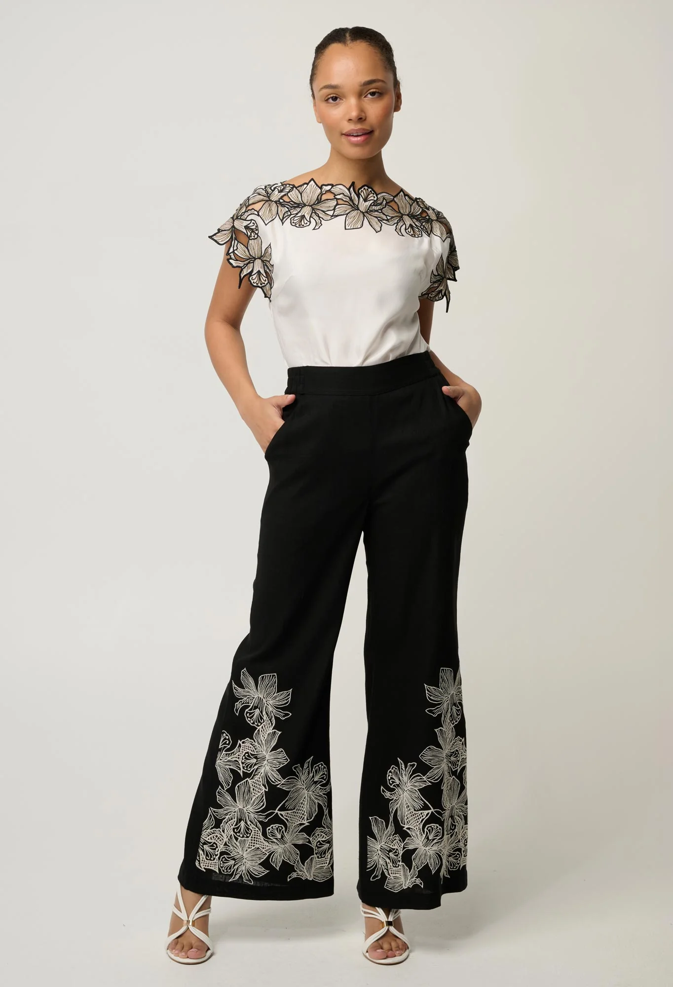 Once was - willow linen pant | black - Image 3