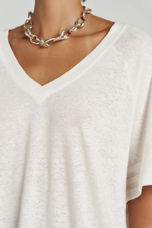 summi summi - V neck tee | Vanilla - Image 4
