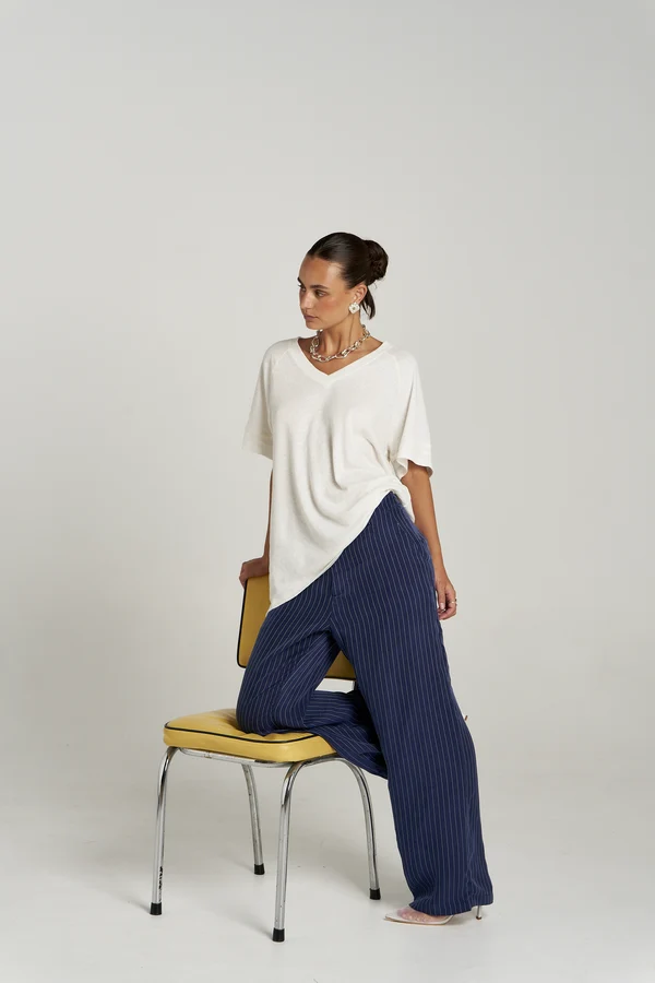 summi summi - V neck tee | Vanilla - Image 3