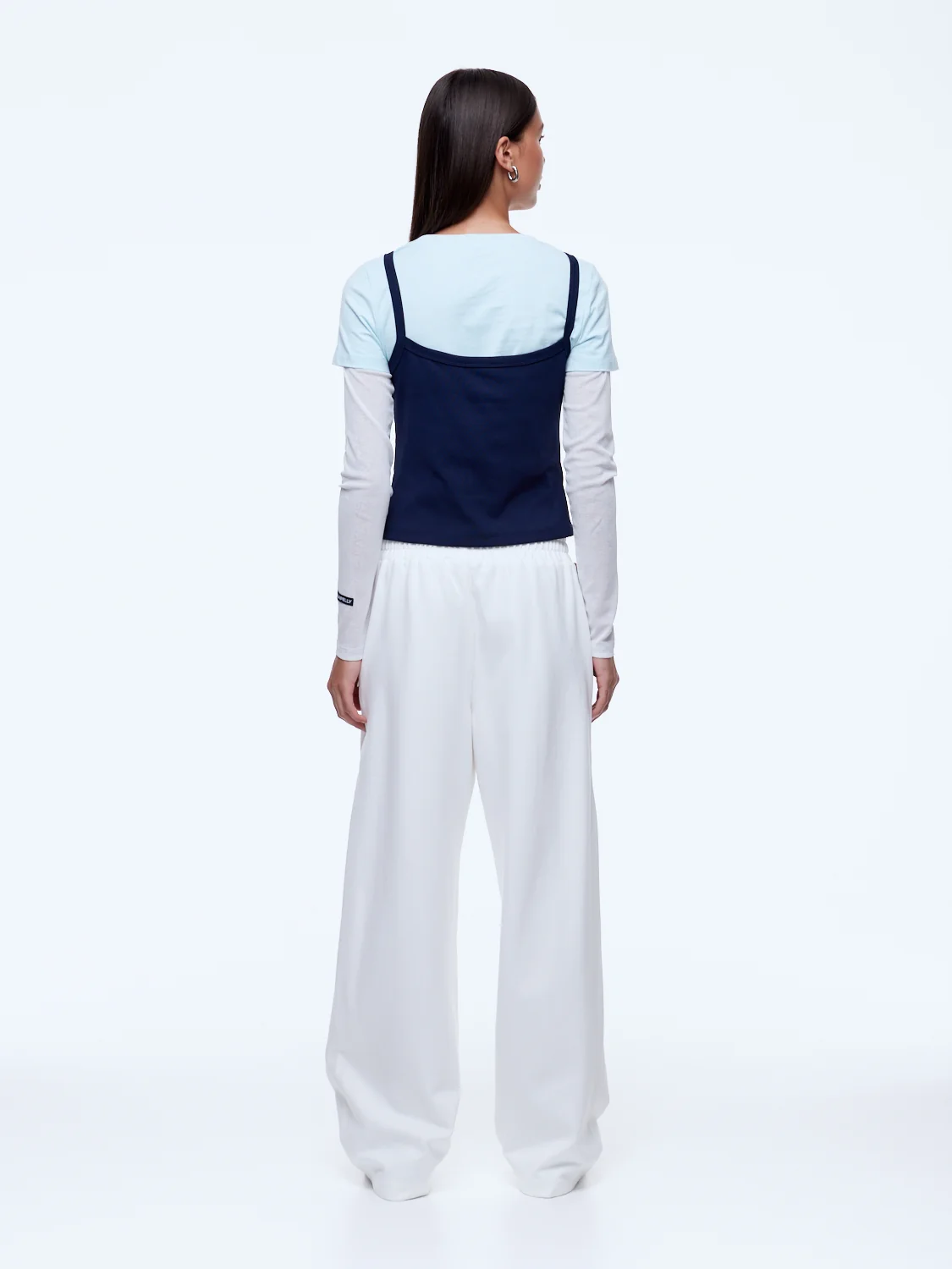 Ena pelly - valentina jersey pant | cream/burgundy - Image 5