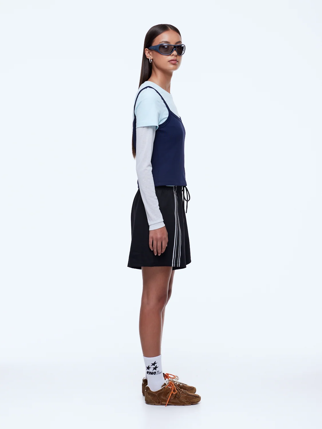 Ena pelly - Charlie stripe short | black - Image 3