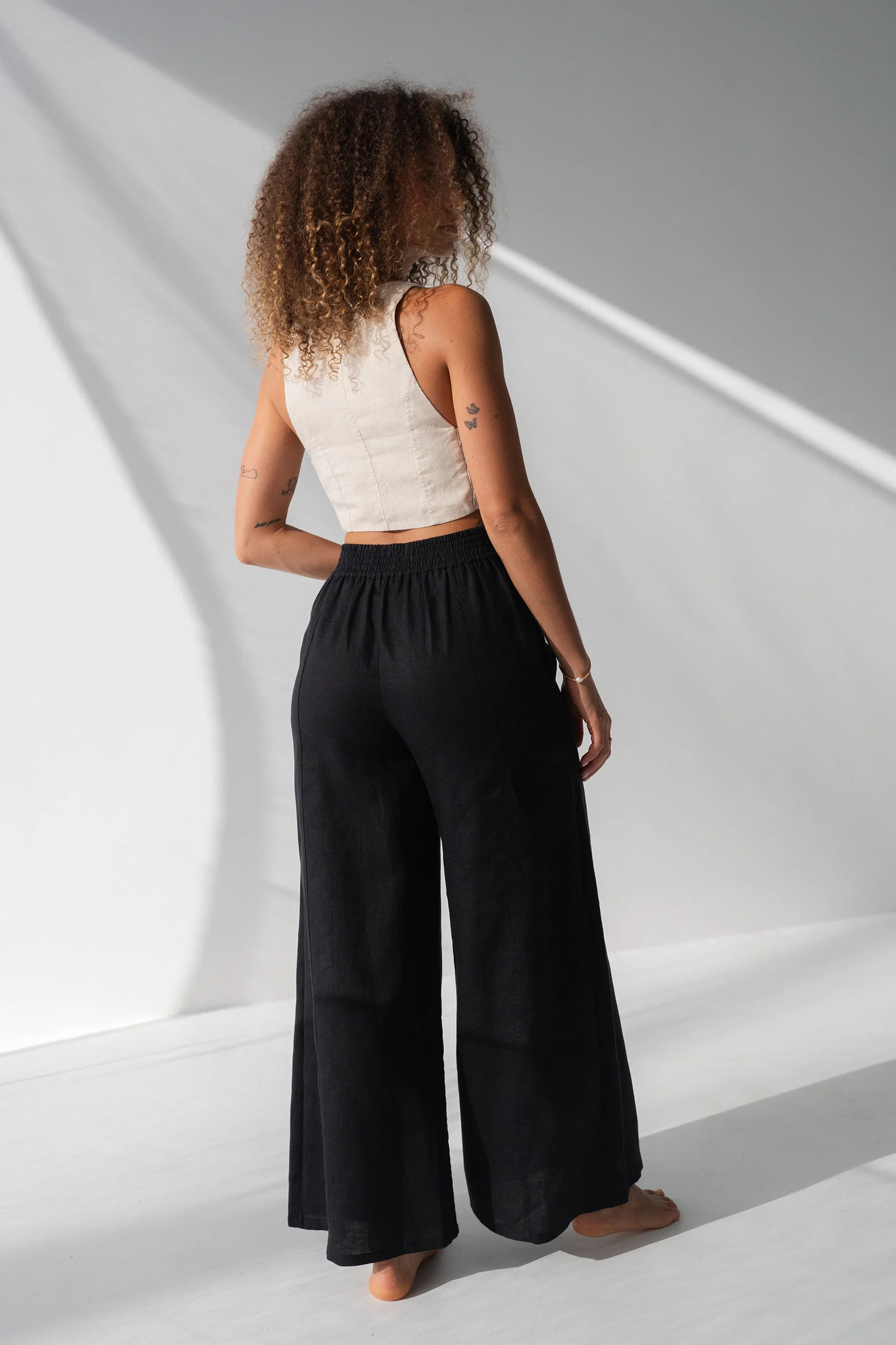 Lilly Pilly - Letty linen pants | black - Image 4