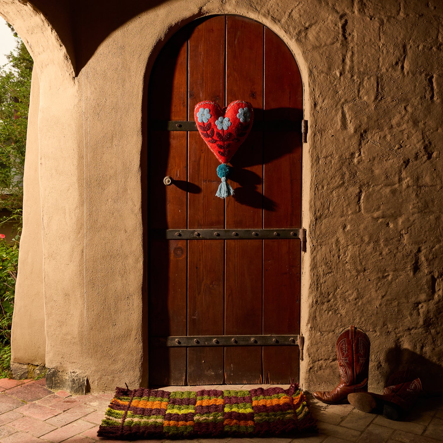 sage x clare - Sadie Felt Heart Door Decoration - Image 2