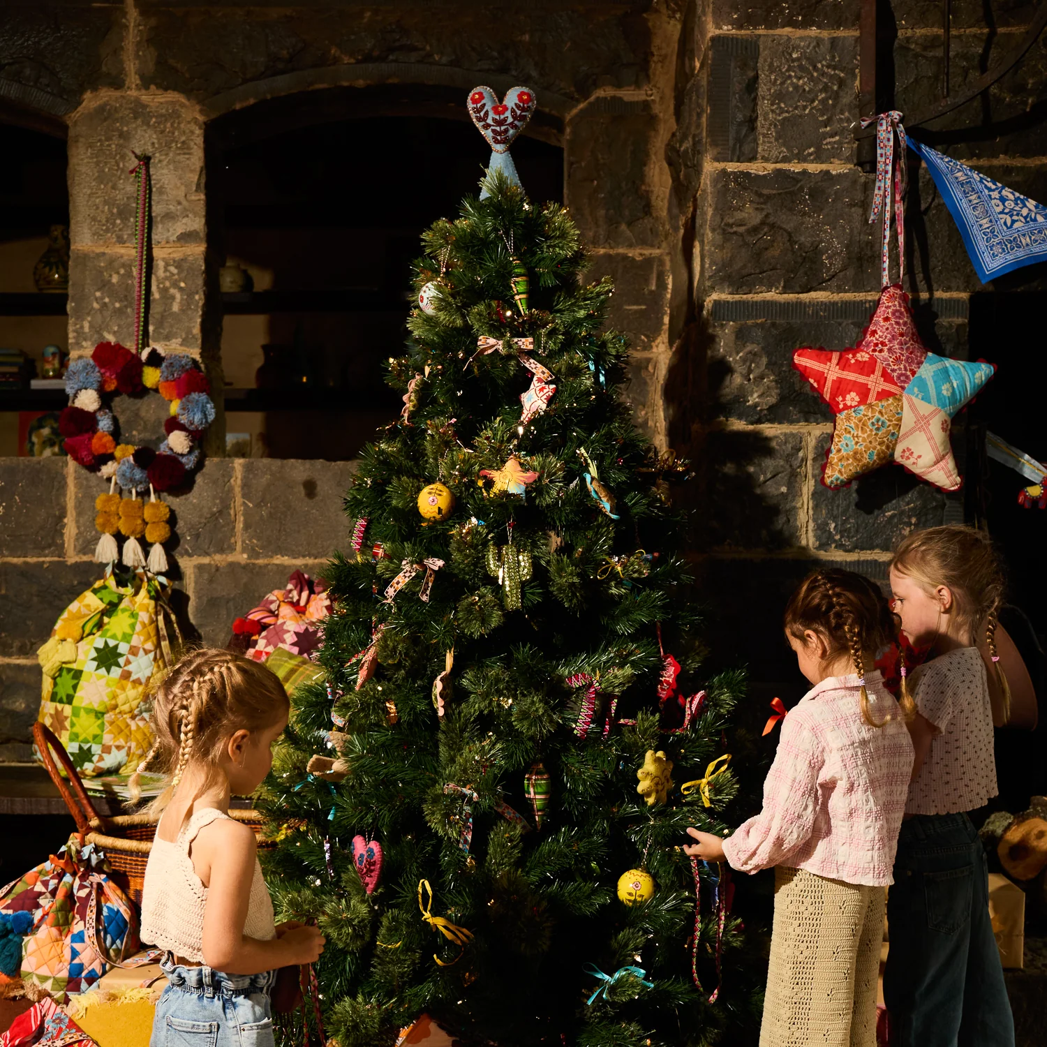 sage x clare - Delilah Felt Heart Tree Topper - Image 3
