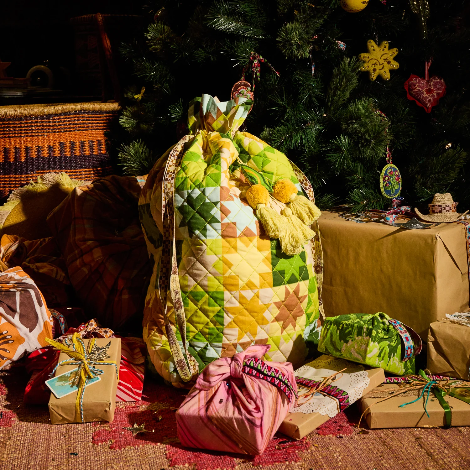 sage x clare - Matilda Santa Sack - Ochre - Image 2